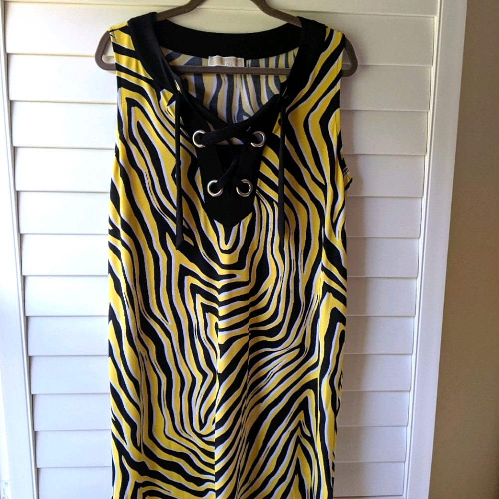 MICHAEL KORS SUNSHINE LACE-UP DRESS